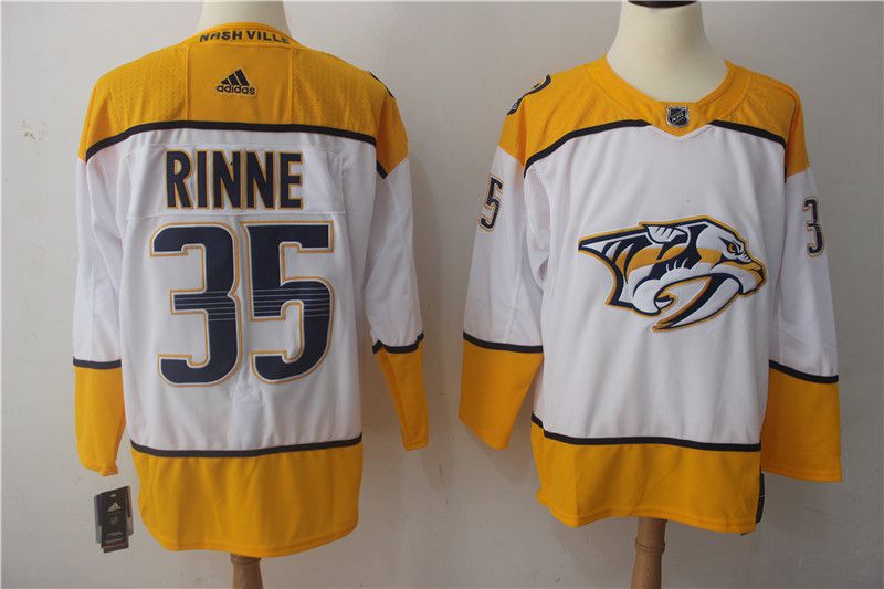 Men Nashville Predators #35 Rinne white Hockey Stitched Adidas NHL Jerseys